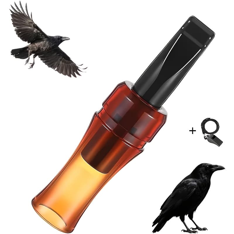 TEMU 1pc Portable Crow Caller Whistle - Free Gift Suitable For Outdoor, Beginners & Professionals, Crow Whistles, Plastic Blowing Instrument For Hunting, Birdwatching, Crow (no Revision To Product )