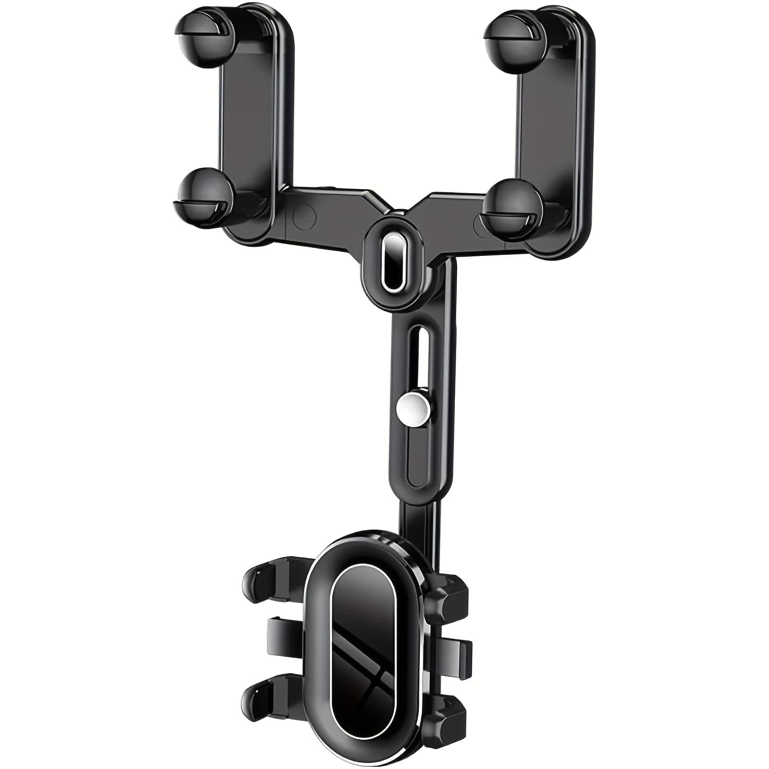 TEMU Phone Holder - Multifunctional 360 Rotatable Phone Holder, With Retractable Curved Handle, Phone Holder For All Phone, High-quality