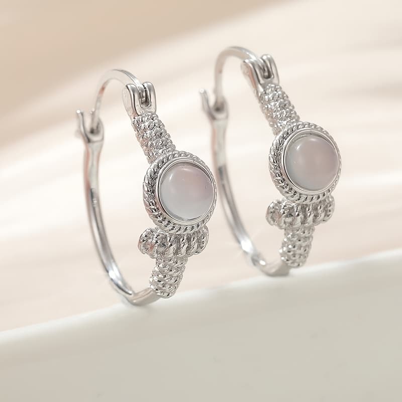 TEMU Bohemian Style Women's Handmade Knot Earrings, Creative Earrings Accessories For Daily Parties