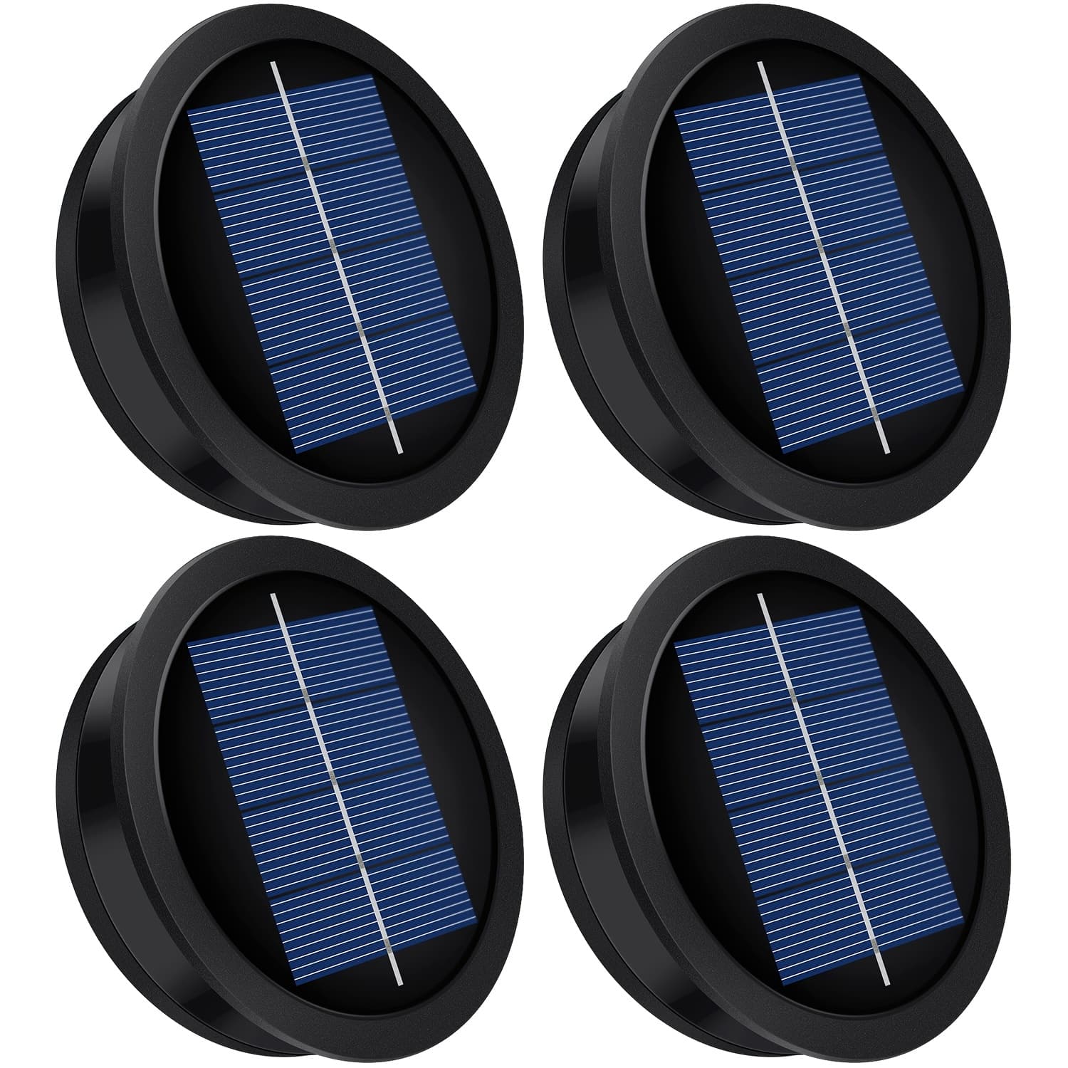 TEMU 4/8-pack Solar Light Replacement Top, Replacement Solar Light Parts For Lantern (top 3.23 Inch, Bottom 2.83 Inch), Led Replacementfor Outdoor Garden, Pathway, Yard Lights & Decor.(ip44 )