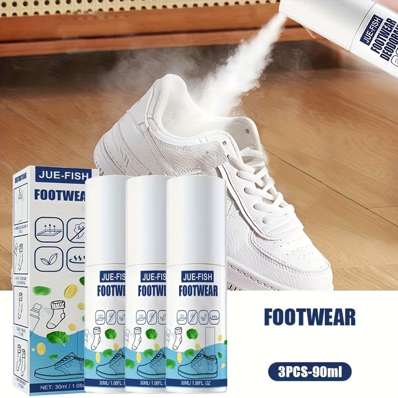 TEMU 3pcs 1.06oz, Natural Odor Eliminator For Feet, Shoes, Closets - Long-lasting, Fast-acting, Non-irritating, Skin, Plastic Material