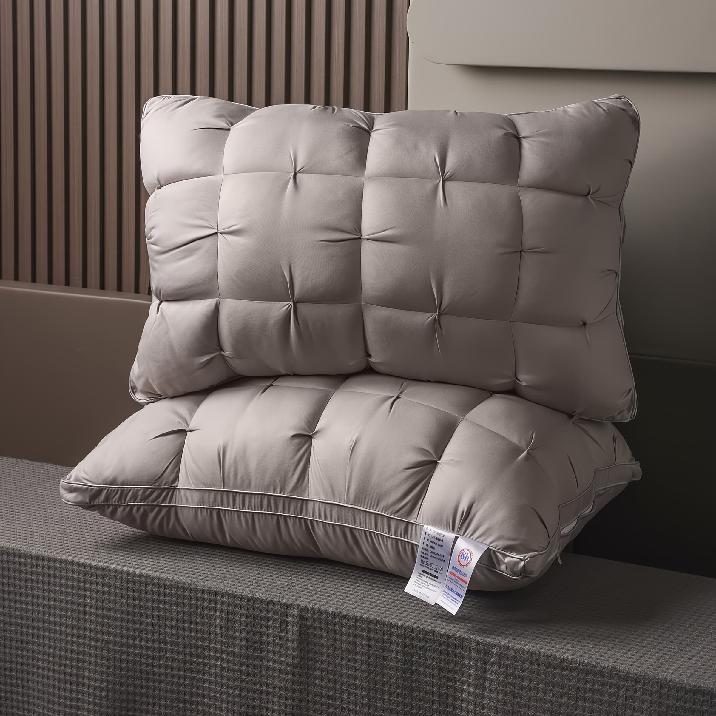 TEMU 2/4pcs Luxury 5- , For Side Back Stomach Sleepers, Machine Washable, Perfect For Home, Bedroom, And Hotel Use - For All , Home Bedding, Bedroom