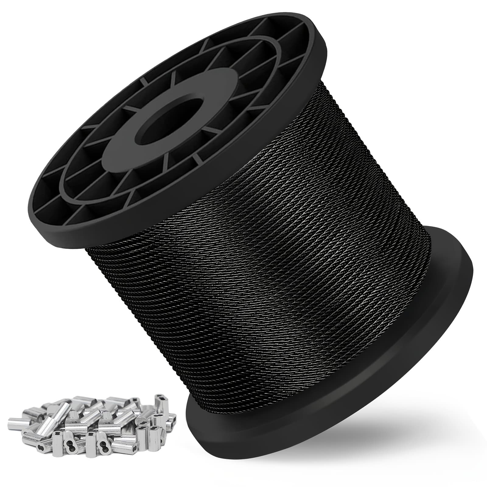 TEMU Wire Rope With Diameter Of 1/16 Inch And A Thickness Of 3/64 Inch, In Lengths Of 100ft, 200ft, And 328ft. Made From 304 Stainless Steel