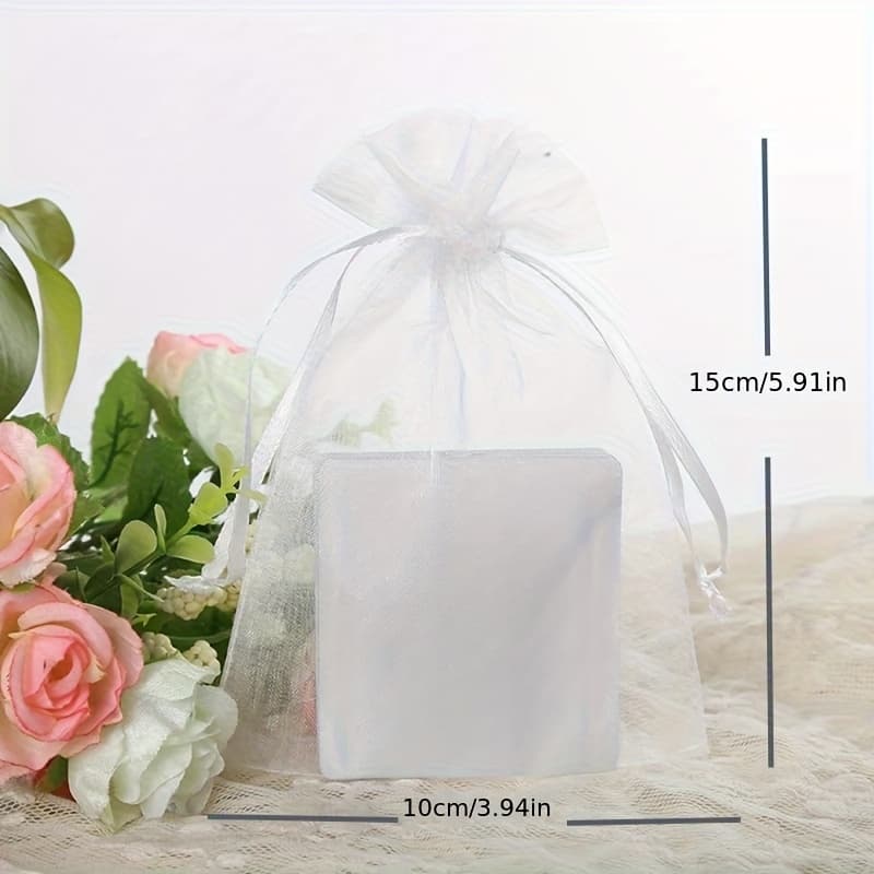 TEMU 50/100pcs Grapes Grow Bags Fruit Plant Protection Netting Mesh For Strawberry Vegetable Gift Organza Bags Anti-bird Garden Tools