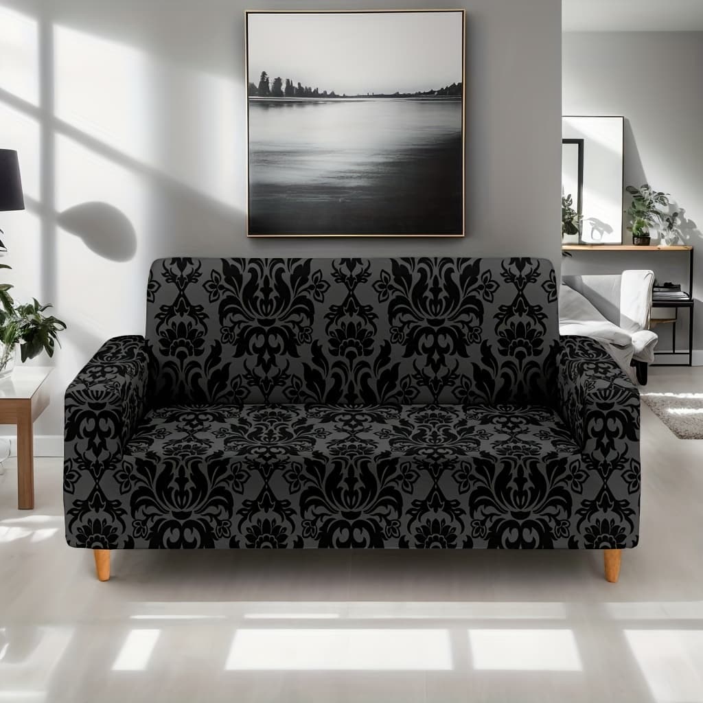 TEMU 1pc Bohemian Style Elastic Sofa Cover - Elastic Sofa Cover, Non-slip Sofa Cover, Sofa Protector For Bedroom Office Living Room Home Decor.