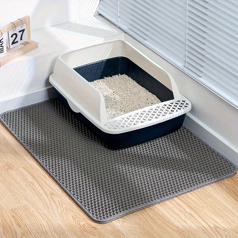 TEMU Double-layer Honeycomb Cat Litter Mat - Durable, Washable & Easy Toilets, Boxes & Kennels