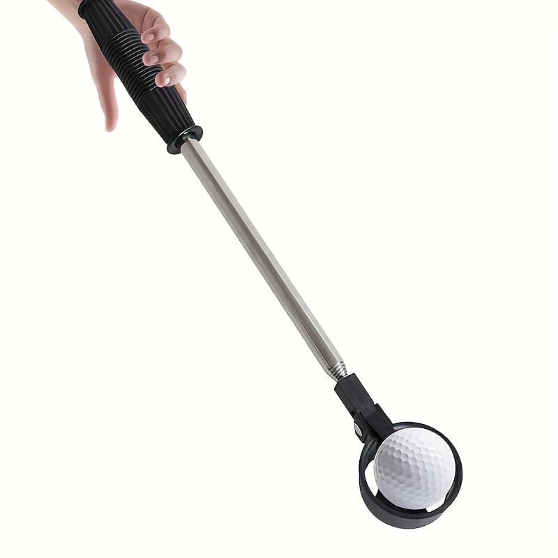 TEMU Stainless Steel Golf Ball Retriever- Telescopic Tool For Retrieval- Perfect Golf Additions For Men- Gift Idea