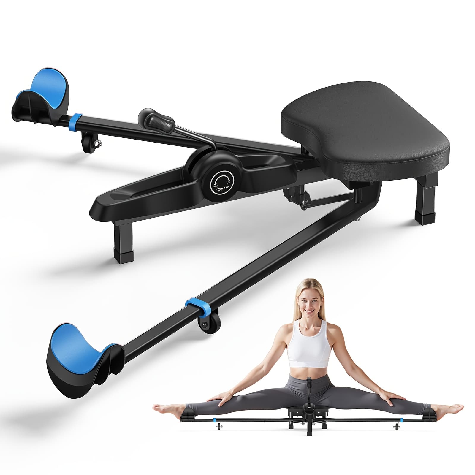TEMU Merach Split Machine Leg Stretcher Splits Trainer Adjustable Fitness Training Equipment For Ballet Yoga Sports Training Improve Flexibility Load Capacity 300lbs