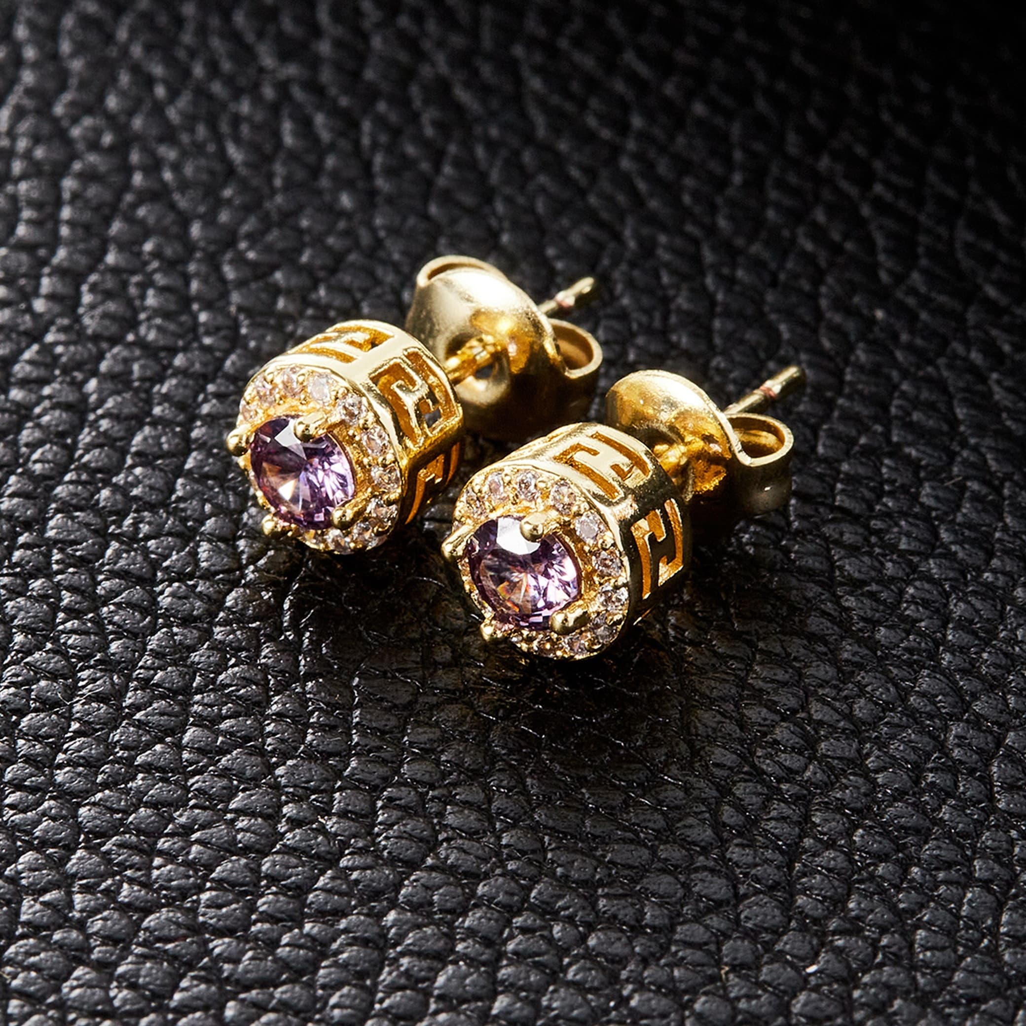 TEMU Purple Round Earrings Classic Wedding Engagement Party Earrings Gifts Everyday Gifts Holiday Additions Send Mother Send Daughter Send Send