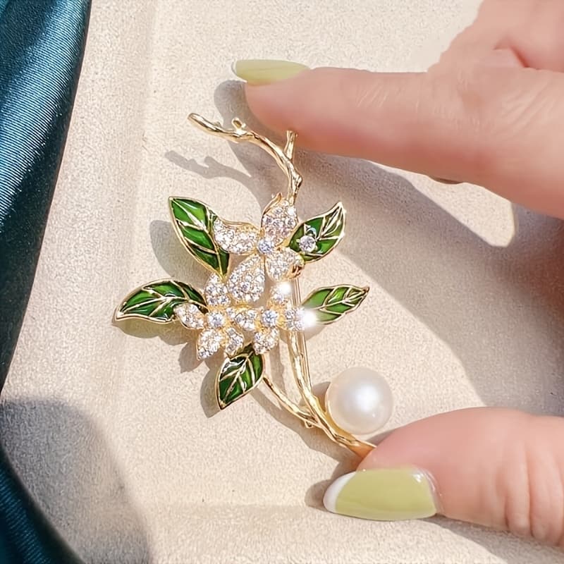 TEMU Stylish New High-end Flower Brooch For Autumn, Perfect As An Accessory For Suit Jackets And Scarves, Ideal Gifts For , Family, And Girls During The Holidays