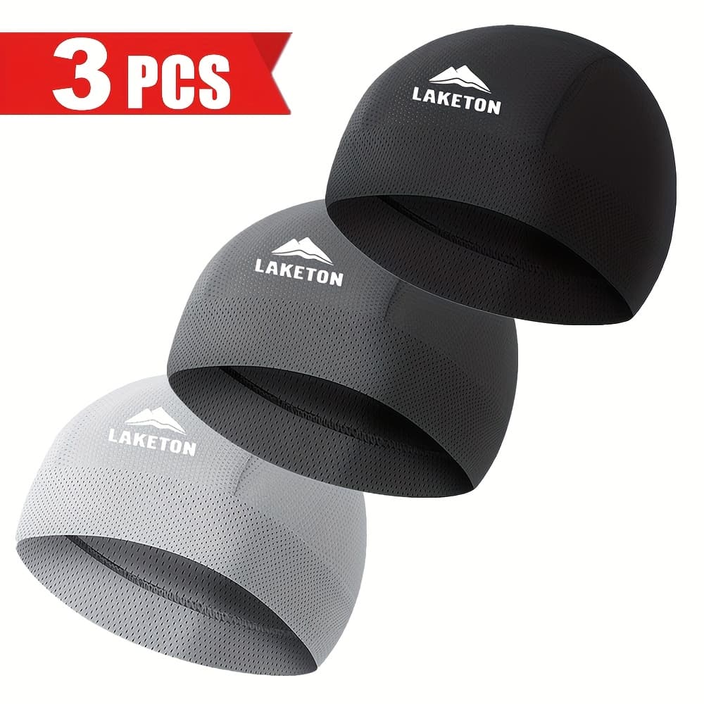 TEMU 3pcs Men's Summer Quick- Hats - High- Lightweight Breathable Moisture-wicking & Running Caps Suitable For Cycling,, Gym - Outdoor Activewear (3pcs)