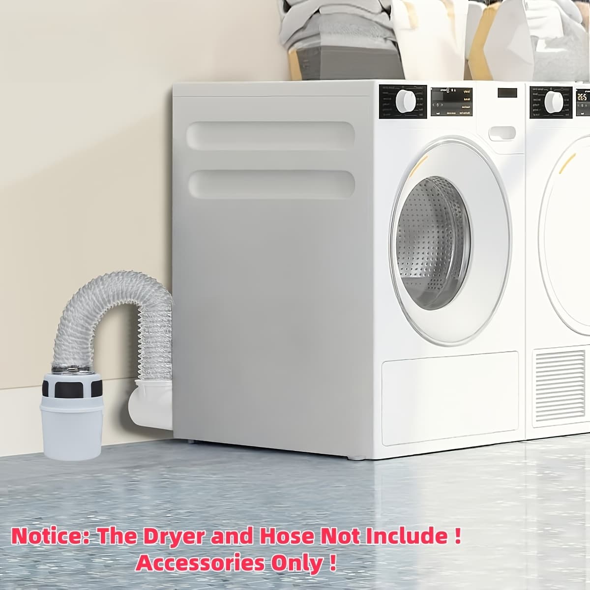 TEMU 2026 Upgraded Kit Includes A Dryer Dust Collection Box With A Water Bucket And An Indoor Dryer Lint Collector Kit