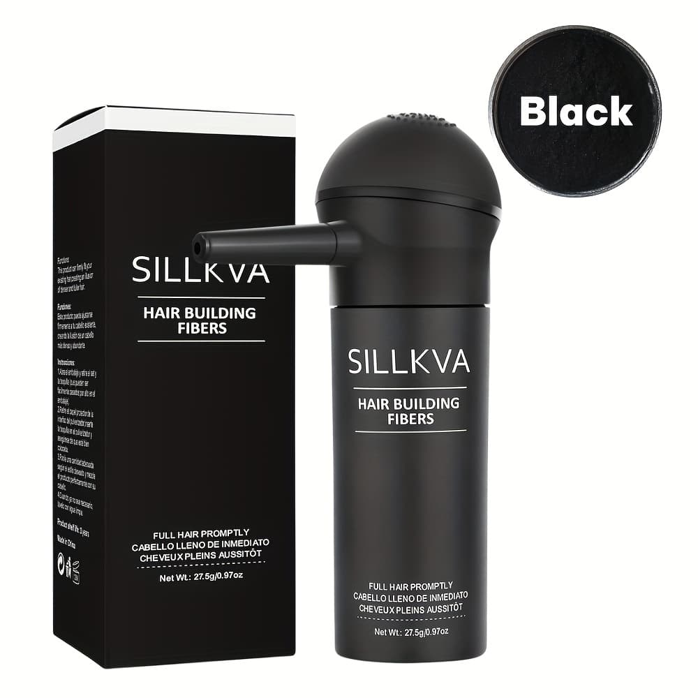 TEMU Sillkva Hair Fiber Spray Applicator Kit - Precision Application For Instant , Natural Looking Coverage, 0.97oz