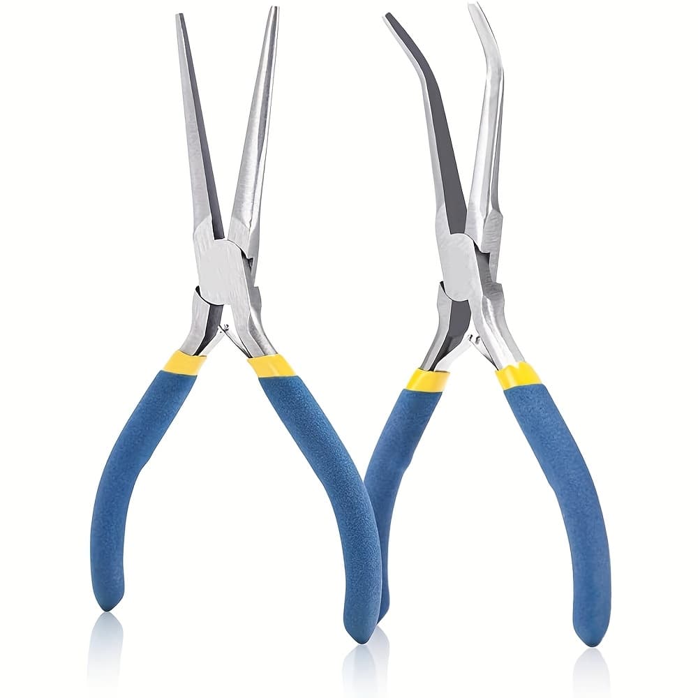 TEMU Heavy-duty Mini Needle Nose Pliers- 6" Precision& Ergonomic Grip For Jewelry Making, Crafts, Electronics, Automotive Repair