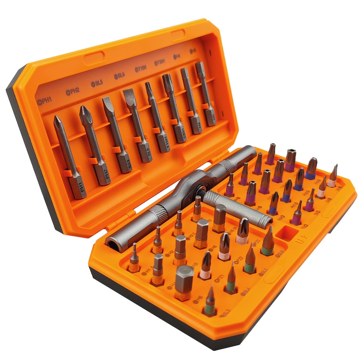 TEMU 42in 1 Magnetic Screwdriver Set, Diy Ratchet Mini Screwdriver Set, Removable Self-assembly Precision Screwdriver Kit, Magnetic Diy Precision Tool Kit For Pc Mobile Watch Bicycle