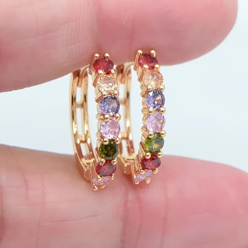 TEMU 1 Pair Of Fashionable, Creative, Gorgeous, Sparkling, Niche Design Bohemian Style Drop Earrings Suitable For Women' Wear