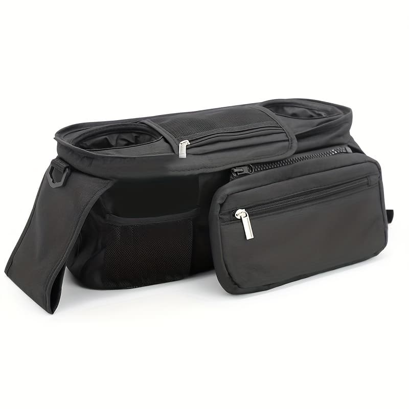 TEMU Large-capacity Stroller Hanging Bag, Stroller Storage Basket, Universal Stroller Accessory Storage Bag, Multi-, Fixed Strap Design