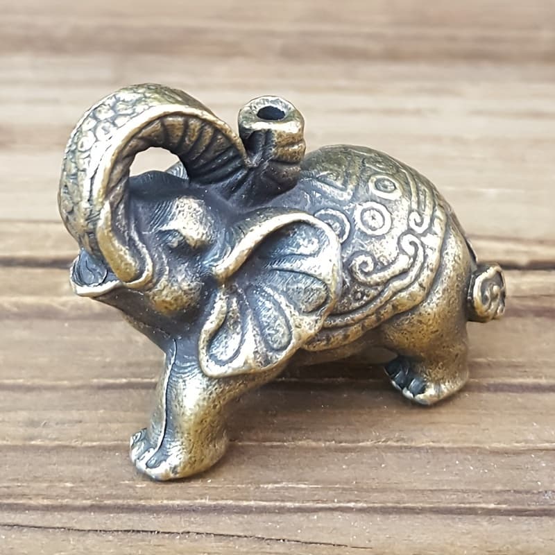 TEMU A Small Elephant Incense Holder With Incense Holder, A Linear Incense Holder Accessory For Home Use, Perfect For Indoor Tea Ceremonies And As A Mini Decorative Piece