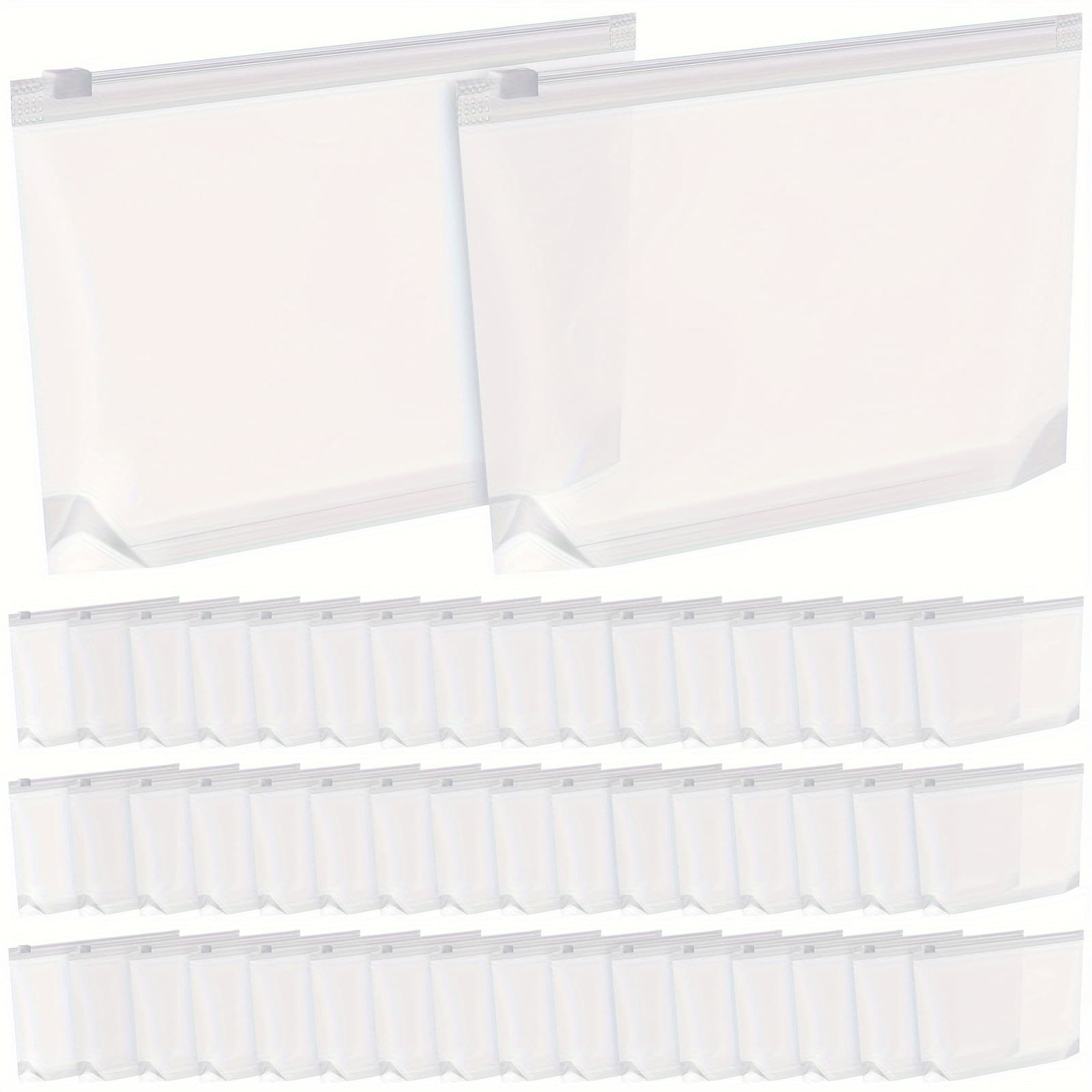 TEMU 100pcs Small Clear Cosmetic Bags Bulk, X 8.11 Inches, Zipper Toiletry Pouch Travel Makeup Bags For Women Transparent Pe Storage Organizer With Zipper For Bathroom Vacation