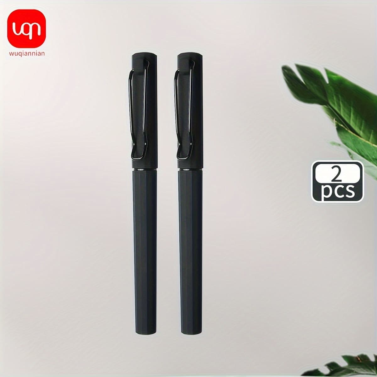 TEMU 2/5pcs Innovative Black Neutral Pen With 0.7mm Tip Elastic For Smooth Writing, Good , Clear Handwriting, Note Taking Pen For Daily Problem- And Painting Use. Back To