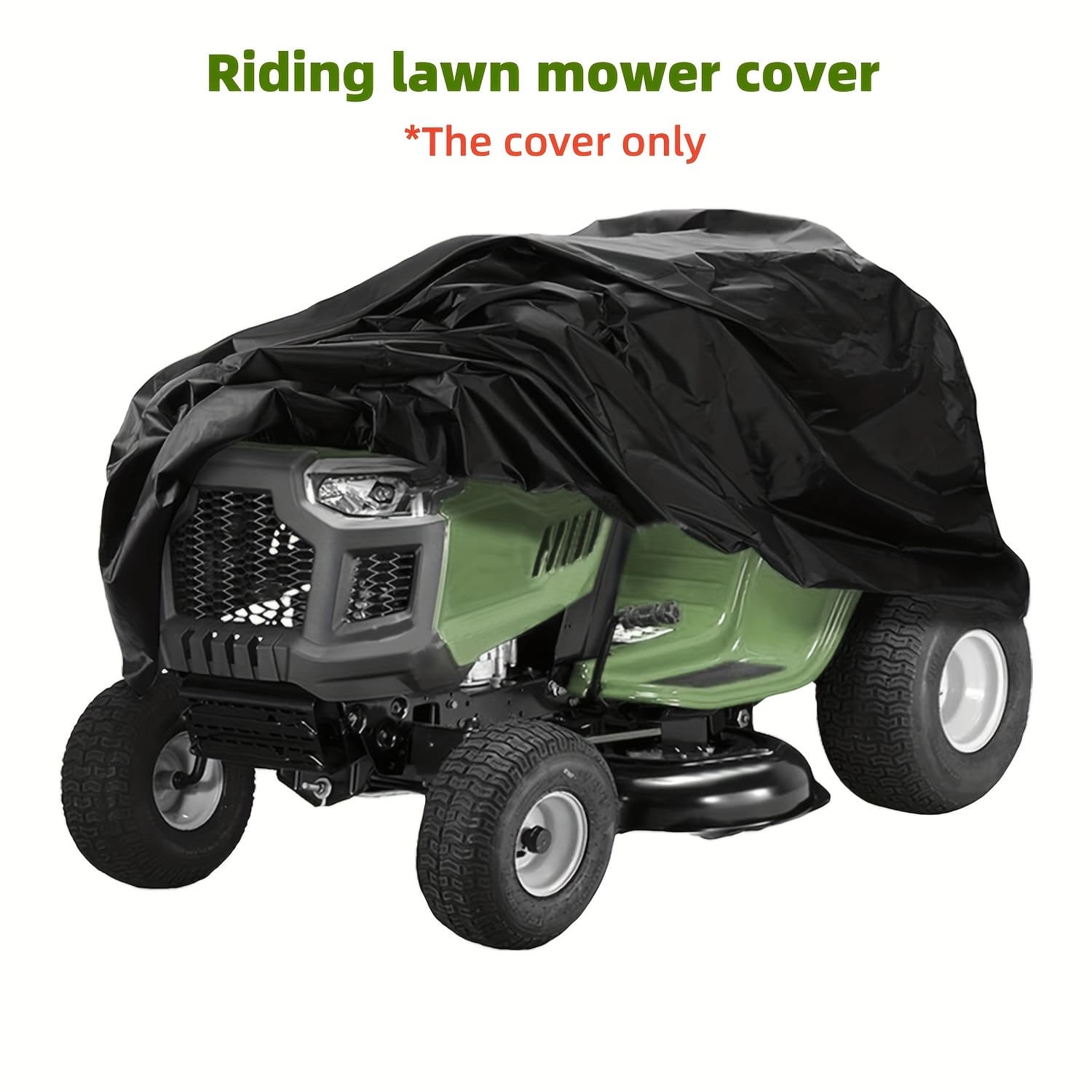 TEMU 1pc Mutao Heavy-duty Riding Lawn Mower Cover, Outdoor Furniture Cover - Suitable For Heavy-duty Outdoor Lawn Mowers
