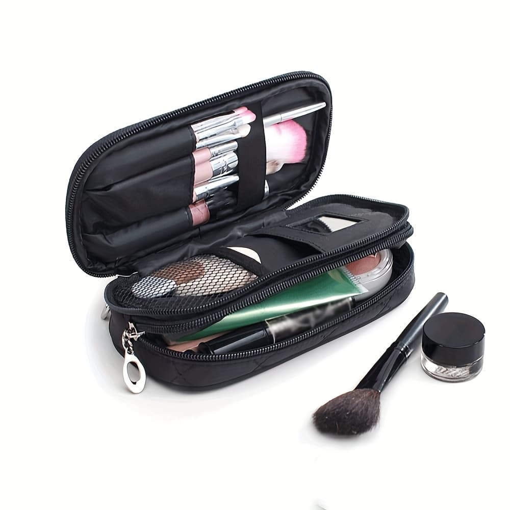 TEMU Makeup Bag Organizer Travel Toiletry Bag Large Capacity Brush Case Portable Outing Multifunctional Bag