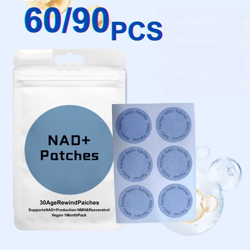 TEMU 60/90pcs Nad+ Booster Patches With Nmn, Niacinamide, White & Nac - Light Beige Care Supplement,, Boosting, Enhancer, For , Under-eye Dark Circles &