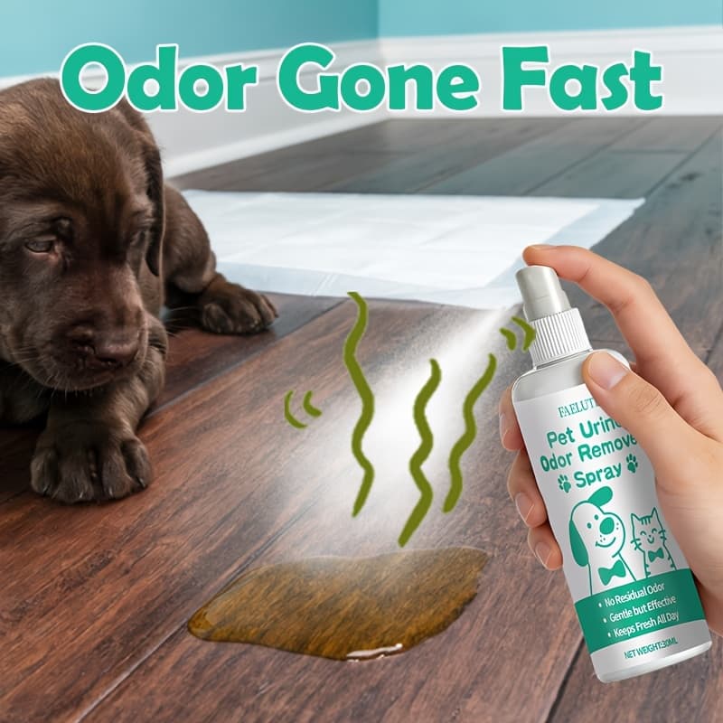 TEMU Faelute Pet Urine Odor Remover Spray - Heavy-duty Urine Eliminator, Quick-dry Formula, Safe For Carpets, Floors & Furniture, No Residue, Odor Suitable For , For Use
