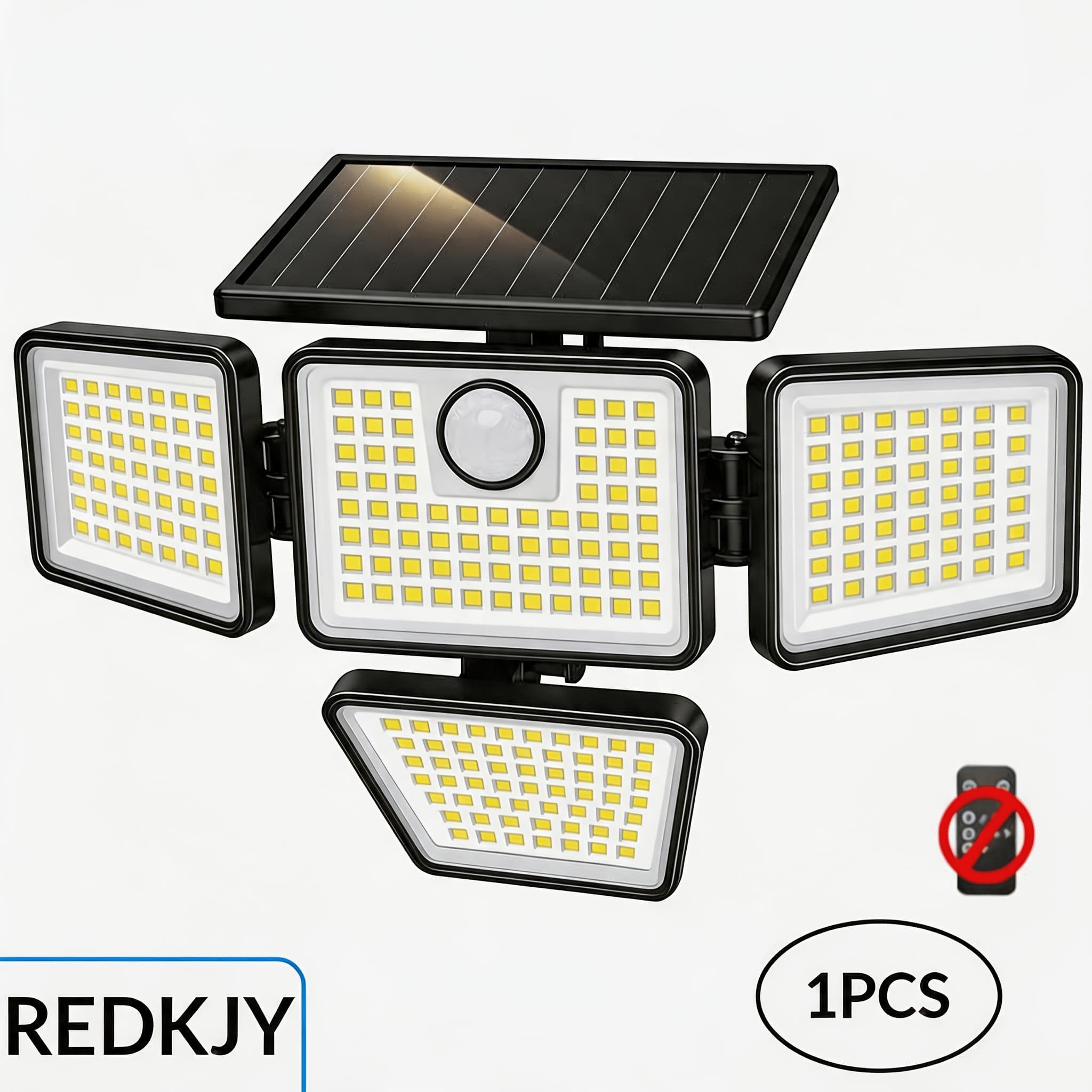 TEMU 1pc Outdoor Solar Motion Lights, 2500lm For Backyard Fence Garage Patio, Waterproof Wall Lamp For Home Outdoor Decor, Father's Day Gift Idea