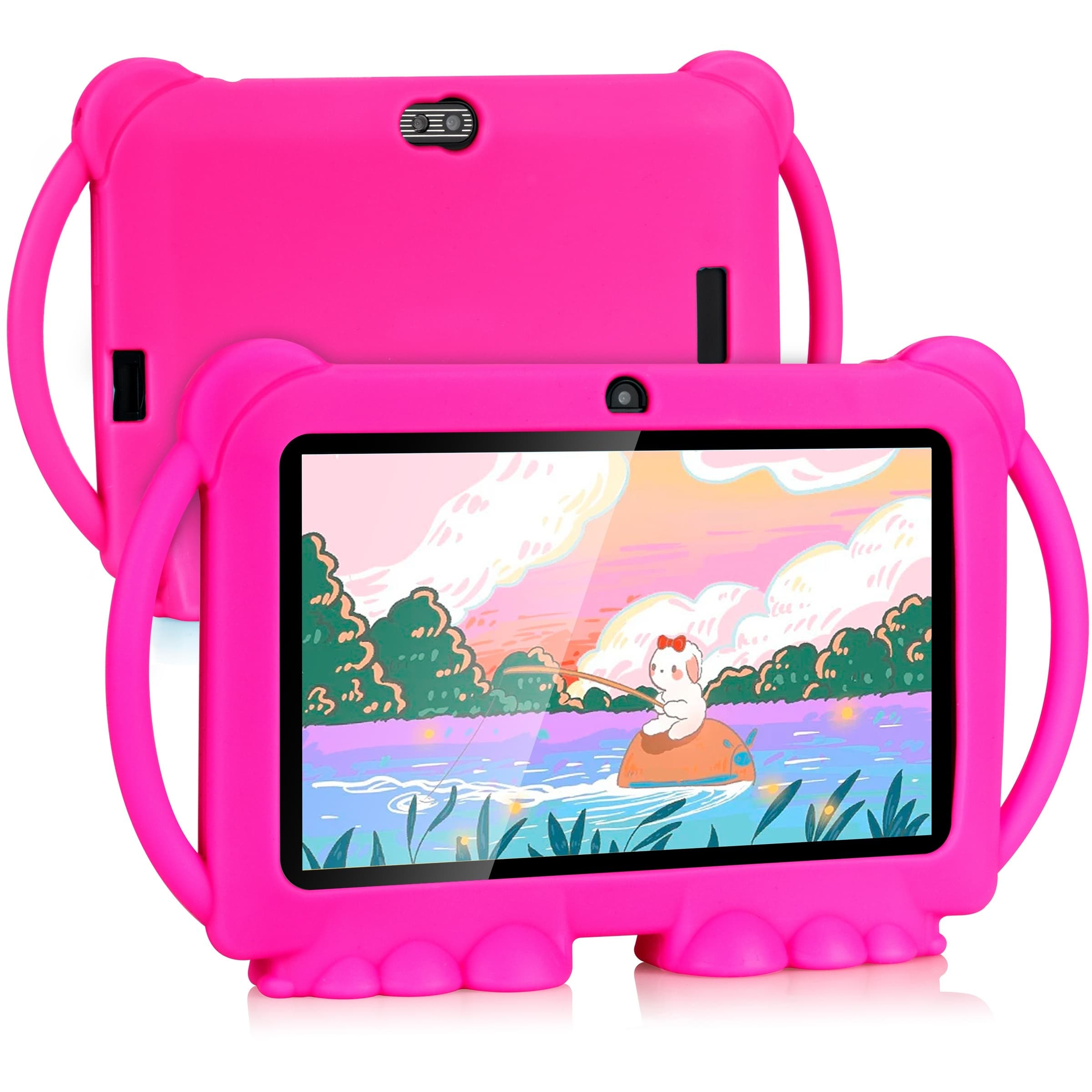 TEMU 7 Inch Tablet For Kids, 32gb Rom 2gb 14.0 Tablet With 2.4g Wifi, Gms, Eye Protection Screen, , Education App, Dual Camera, Shockproof Case, Games, Tablet, Pad, Tablet, Pad