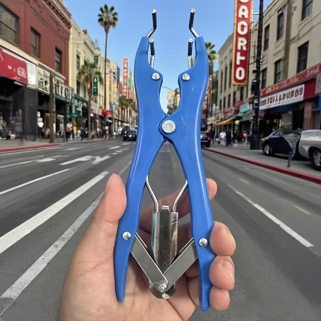 TEMU Heavy-duty Balloon Expansion Clamp & Multi-tool - Compatible For Latex Balloons, Bobbers, Glitter Filling, Castration/marking Rings - For Poultry, Sheep Tail Cutting, Clown, Vet & Diy Use