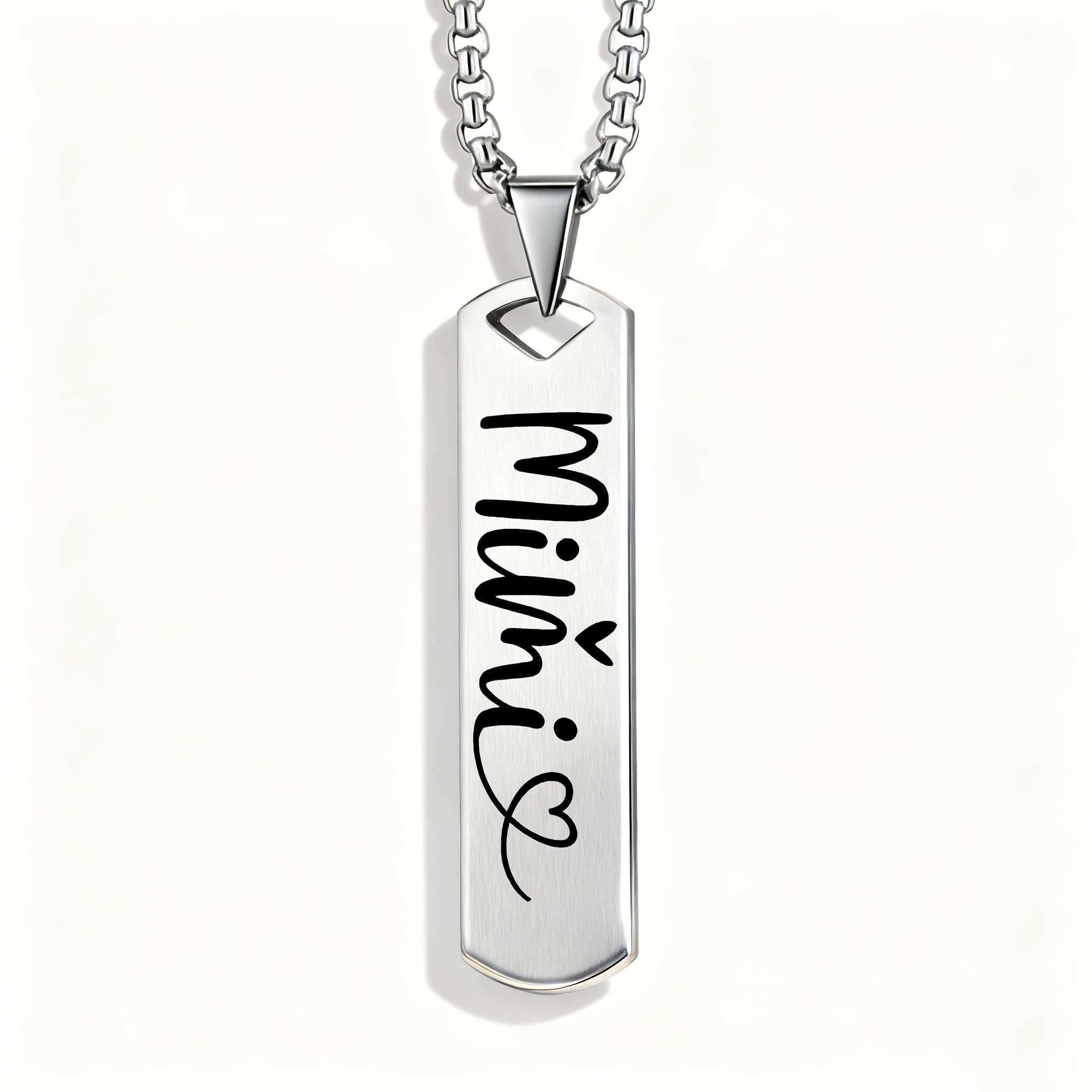 TEMU An Elegant Cursive 'mimi' Personalized Pendant Necklace, Wear, Is An Ideal Gift For , Valentine's Day, Anniversaries, And Birthdays For 'mimi'