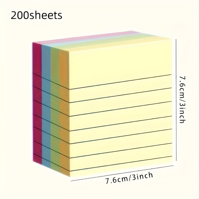 TEMU 200 Stickers In Different Colors - Self-adhesive, Easy-to-use Notepad For Students, Offices, And School Organizations For Diary Stickers.