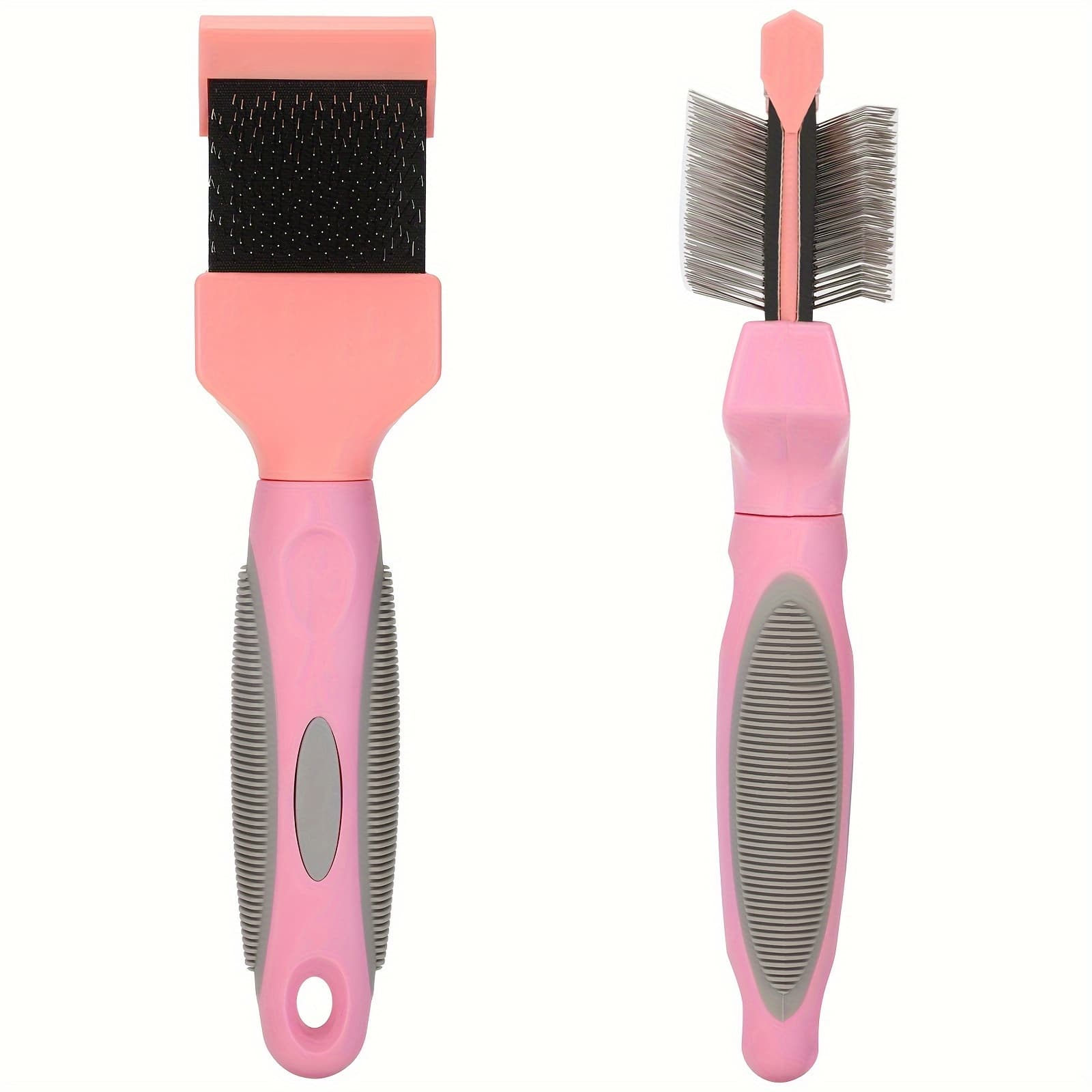 TEMU Double-sided Pet Brush For Grooming And Cleaning Hair, A Tool For De-shedding And Styling