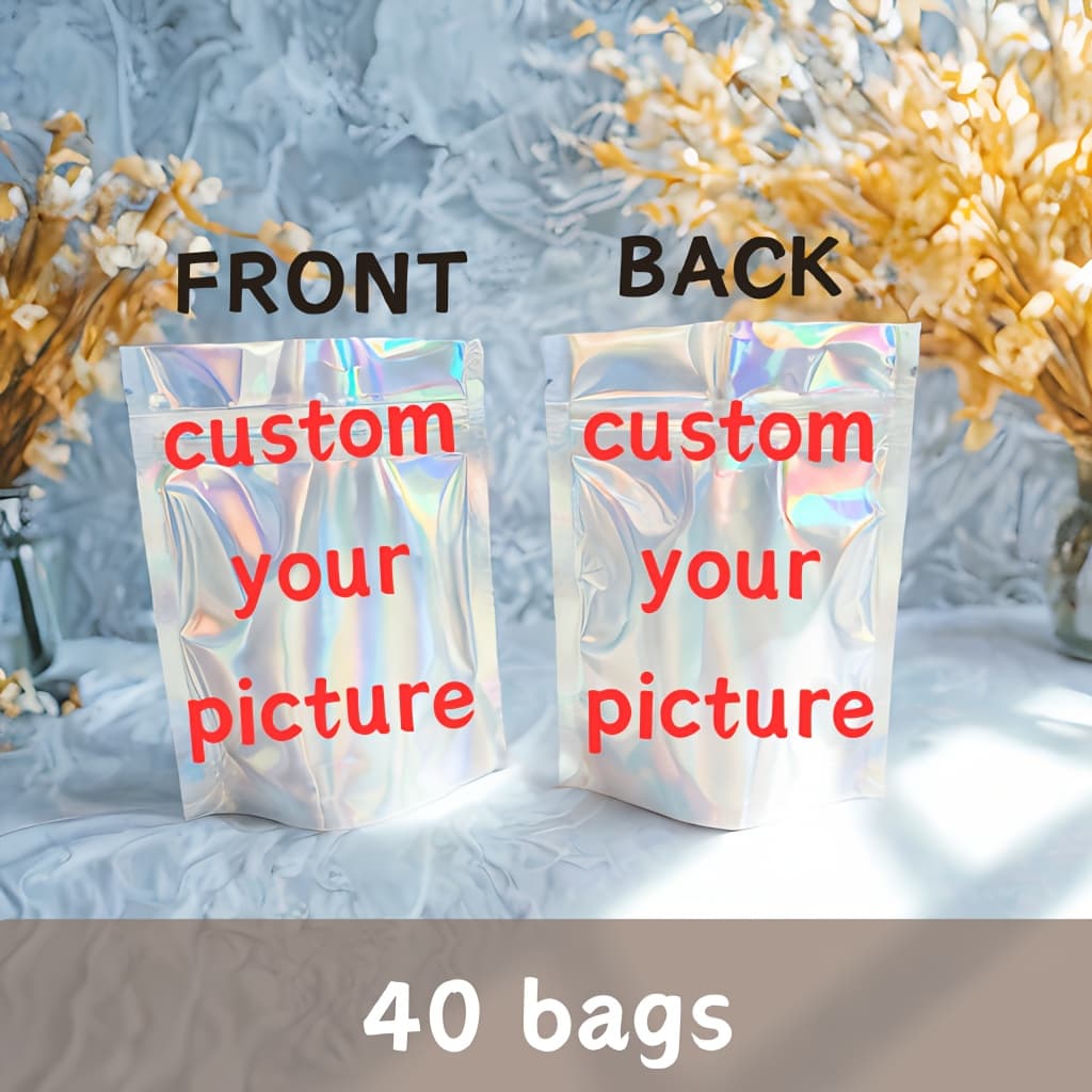 TEMU Custom Resealable Bags | 40/100/ Heavy-duty Laser-cut Design | Premium Gift Packaging For Weddings, Birthdays, Day & Corporate Events | Thickened Reusable Party Favors | Bulk Wedding &