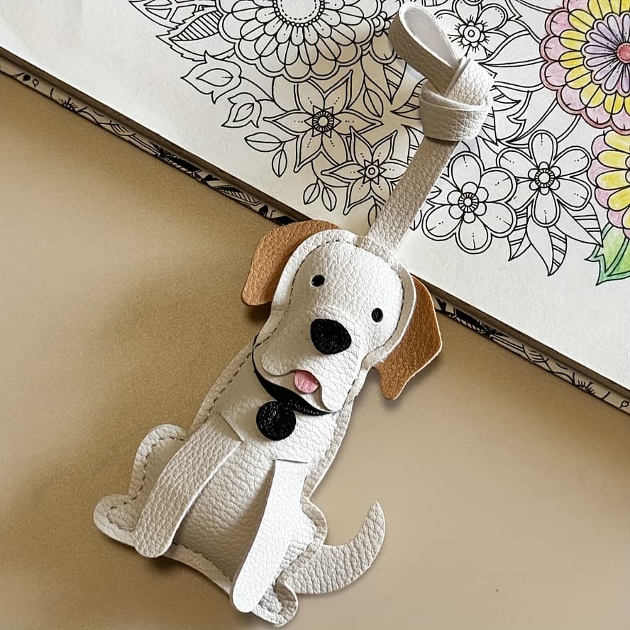 TEMU A Cute Made Of Faux Leather, Featuring A High-end Design, Suitable For Bag Additions And Car Keychains, Making It An Ideal Gift For Women