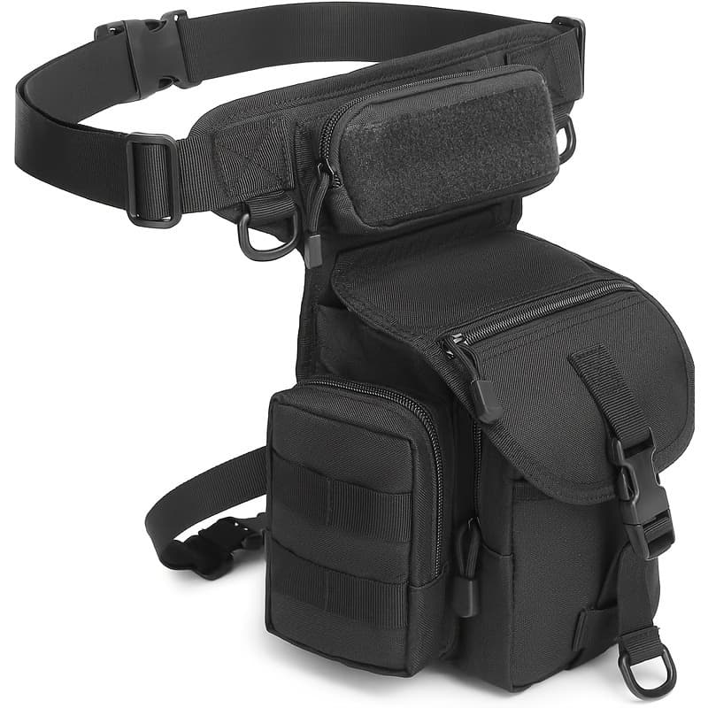TEMU Outdoor Drop Leg Pouch Bag Thigh Bag Pack Sports Waist Bag Pack For Motorcycle Racing Bike Cycling Hiking Horse Riding