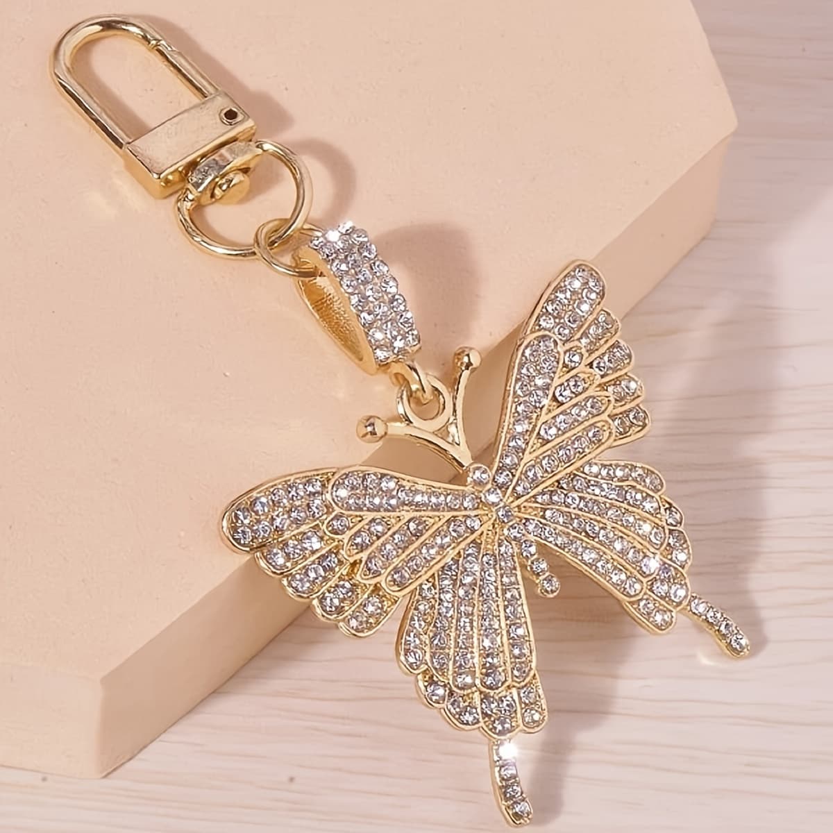 TEMU 1pc Valentine's Day Keychain, Alloy Punk Festival Theme Ladies Novelty Keyring With Lobster Clasp, Decorative Bag Charm Accessory