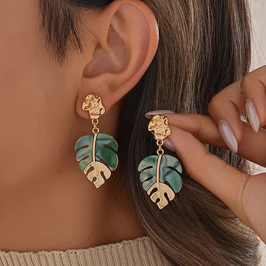 TEMU Pair Of Elegant Earrings Women's Holiday Birthday Date Prom Party Vacation Shopping Daily Additions