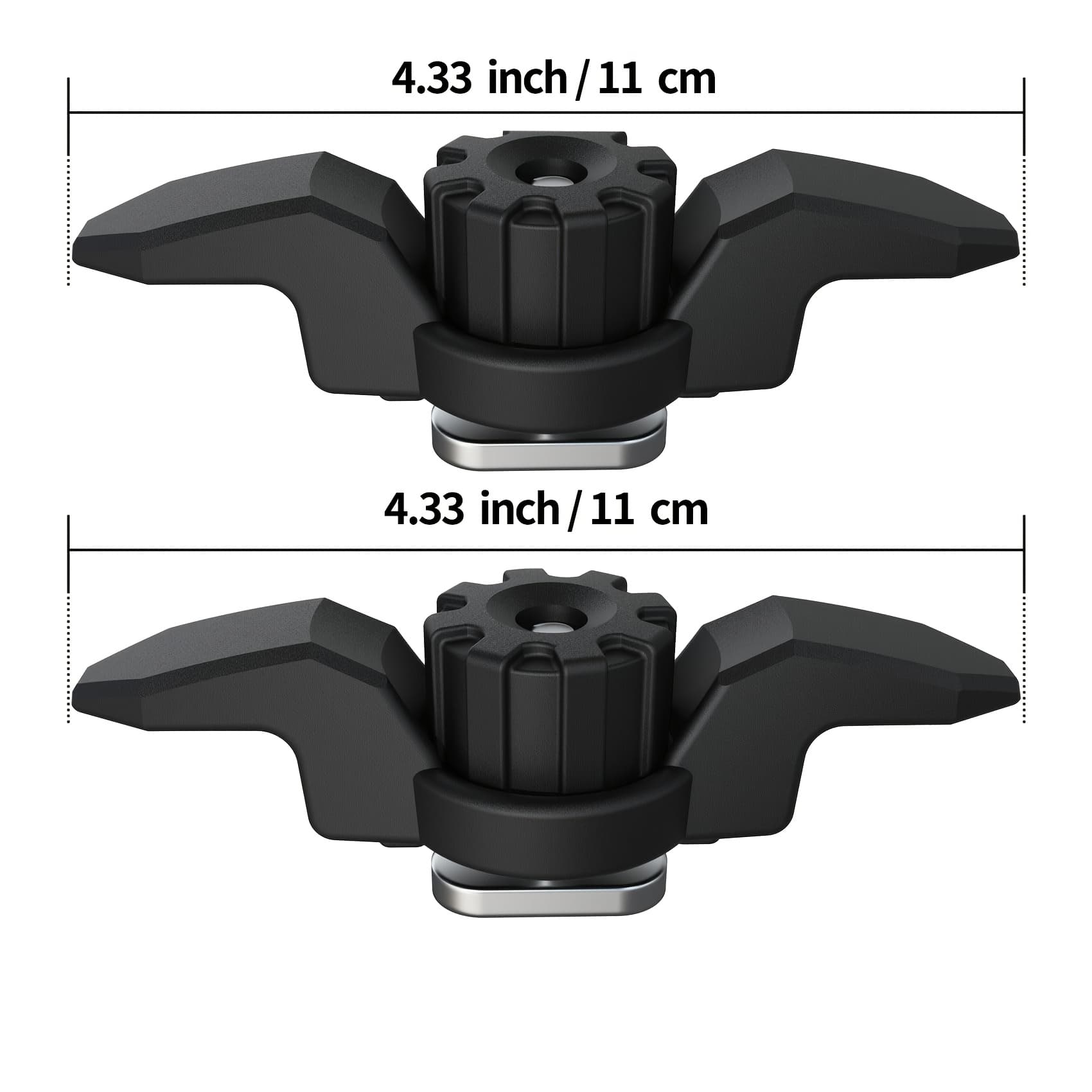 TEMU 2pcs Kayak Cleats Suitable For Light To Polymer Kayak Track Mounts And Low Profile Track Mount Additions