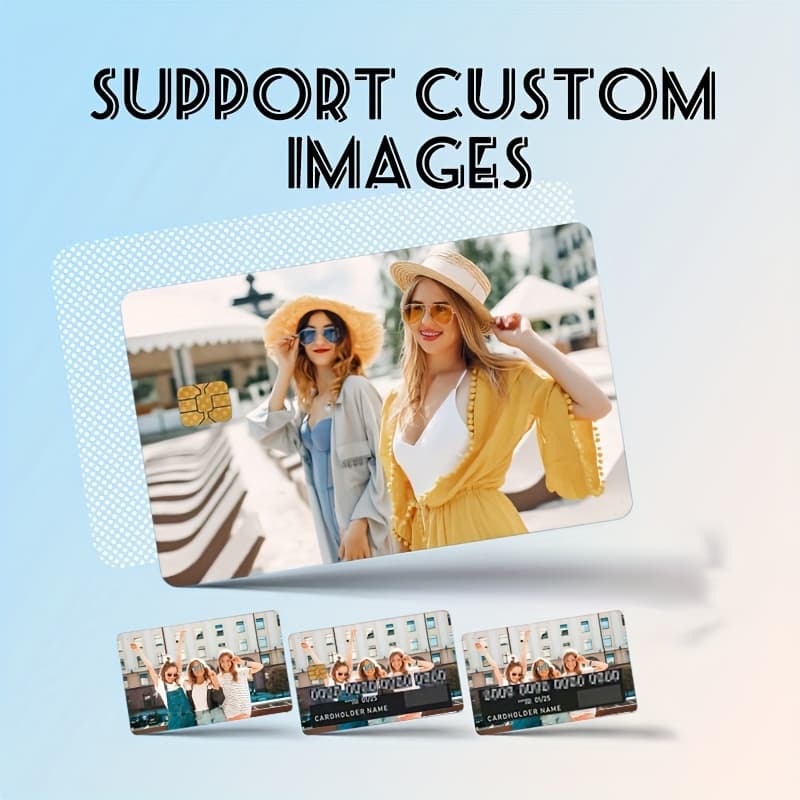 TEMU Pattern/text/picture Custom 4pcs Credit Card Ultra-thin Skin Vinyl Sticker For Credit Card Debit Card Transportation Card And Personalized Bank Card Ultra-thin Scratch Resistant Non-slip