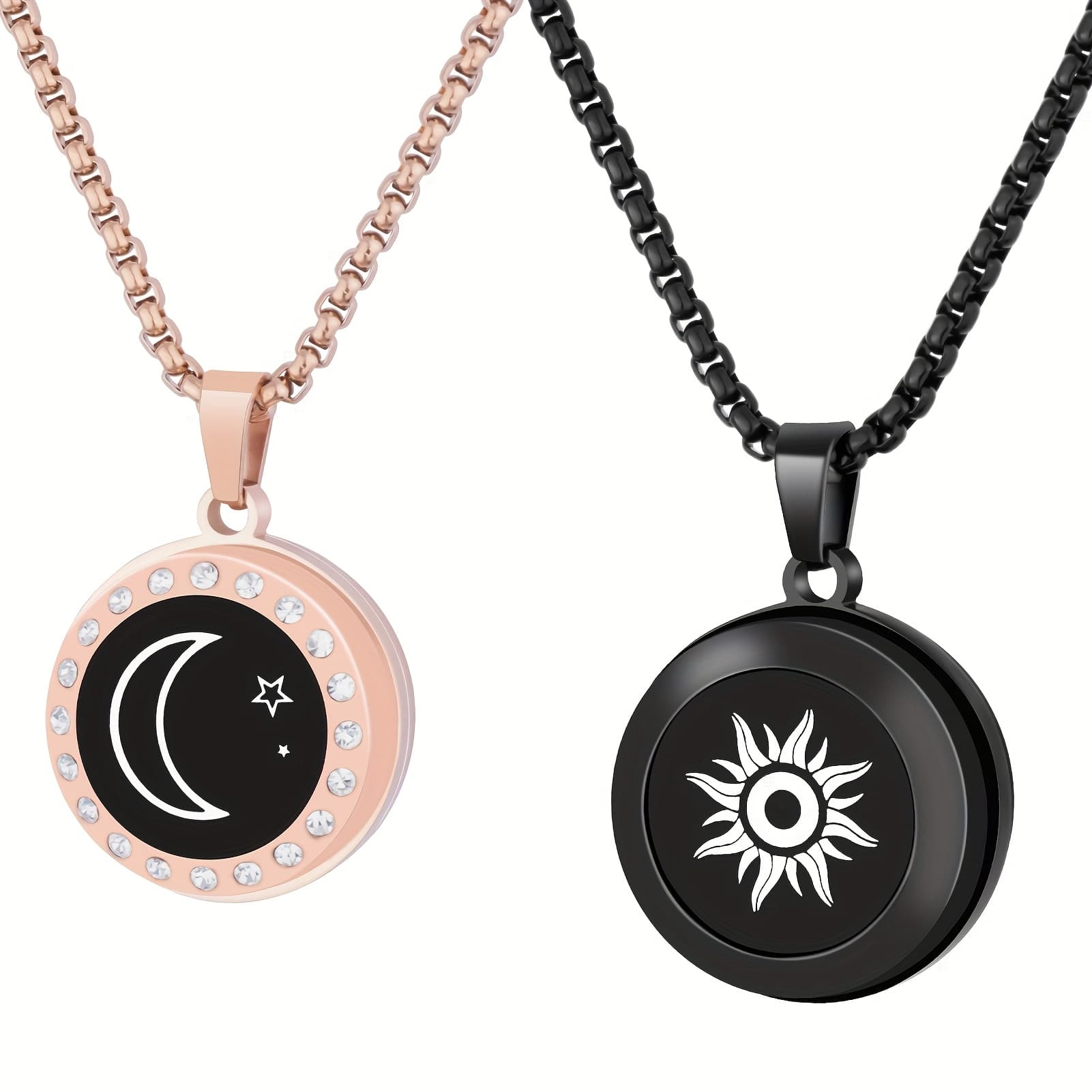 TEMU Necklaces For Long-distance Connections That Vibrate And Light Up, Designed For Couples, , . Perfect For Festivals And Relationships, Matching Necklaces For Christmas. Tap Your Necklace