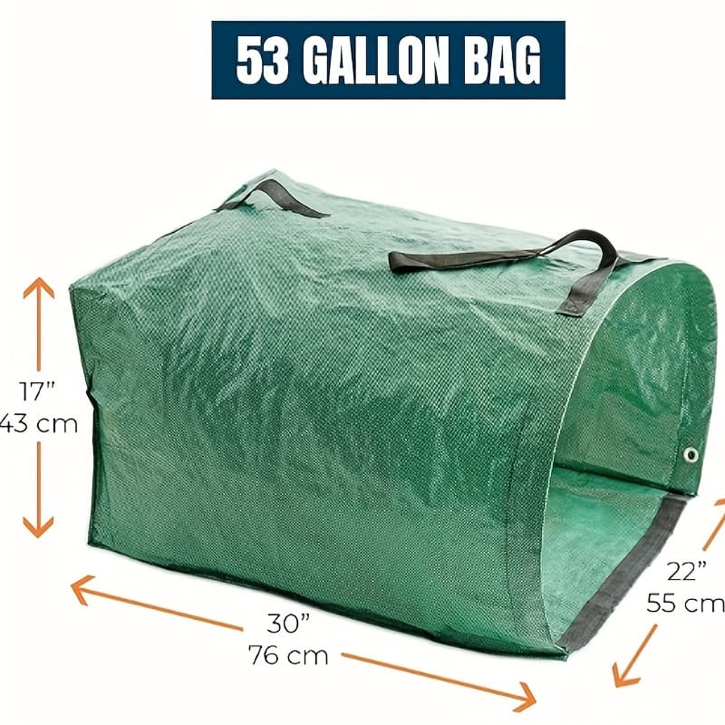 TEMU Garden Leaf Bag Reusable Garbage Bag, 22 .2 Inches 22 X 30 Inches, Garden Garbage Bag, Lawn And Leaf Bag, Yard Bag, Leaf Collector