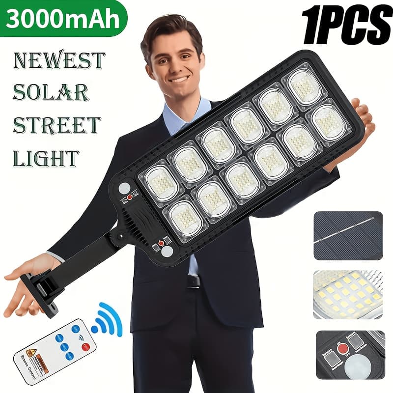 TEMU Upgraded 2/1-pack Solar Wall Lights Outdoor | Motion Sensor Security Lights With Remote | 3 Lighting | | Auto Charging | Perfect For Yard, Garage, Fence, Patio, Walkway, Backyard