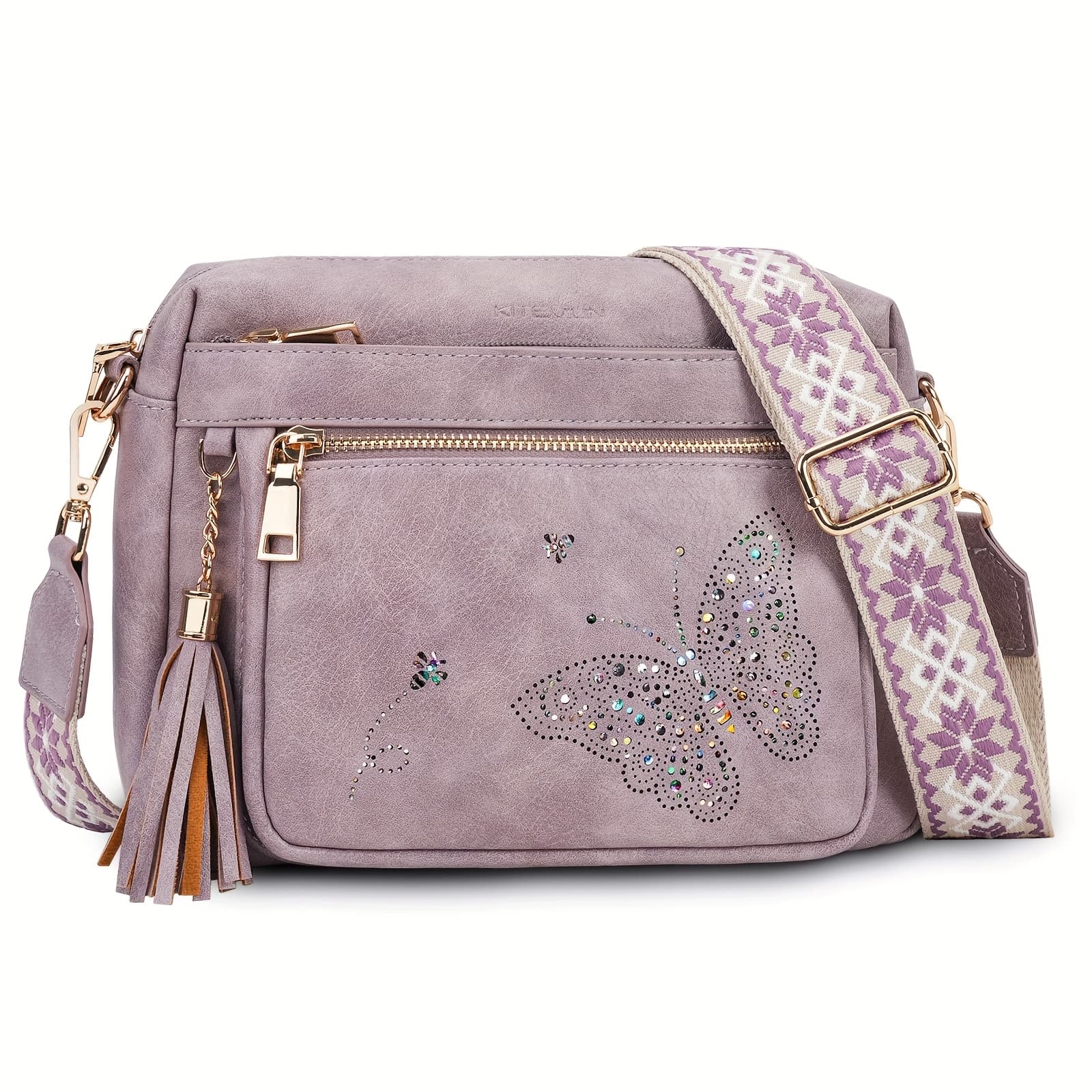 TEMU Crossbody Purse For Women, Lightweight Medium Crossbody Bag Soft Material Women's Shoulder Handbags With Tassel Mothers Day Gift