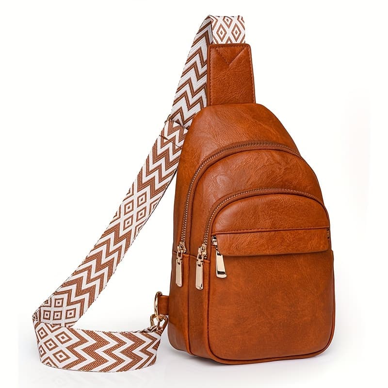 TEMU 1pc Small Sling Bag For Women Men Crossbody Trendy Belt Bag Crossbody Shoulder Tote Bags Backpack Belt Bag Travel Purse High-quality Pu