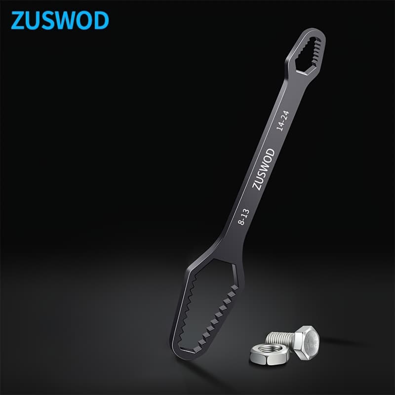 TEMU 1pc Multifunctional Plum Dual-use Wrench, With A Size Range Of 8-24mm, Suitable For Occasions, Including Household Tools Such As Cars, Motorcycles, Bicycles, And Diy Repair Tool