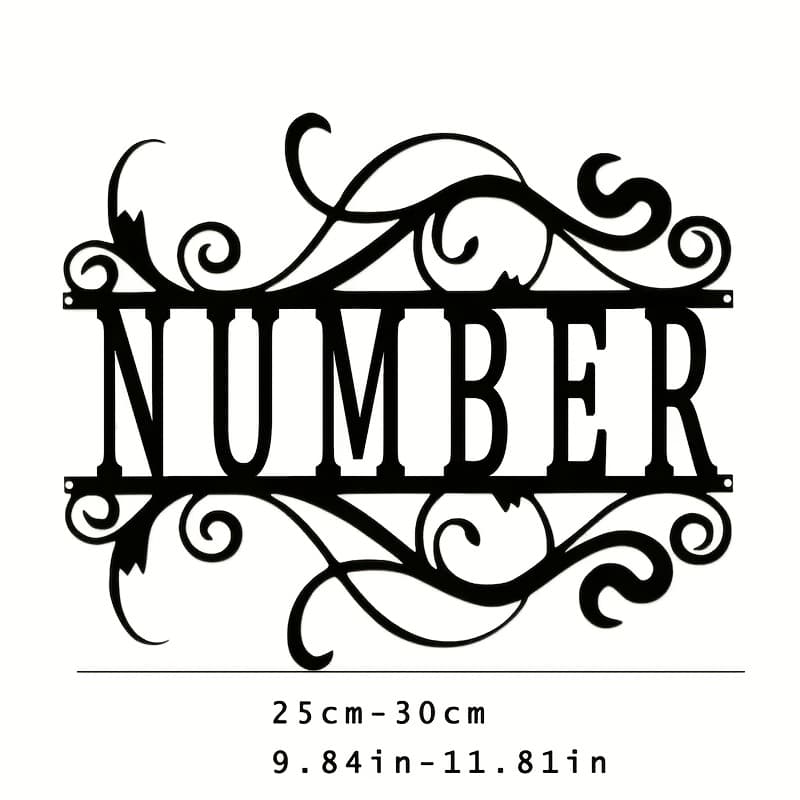 TEMU A Custom Metal Door Sign, With Holes For Installation, Designed Style