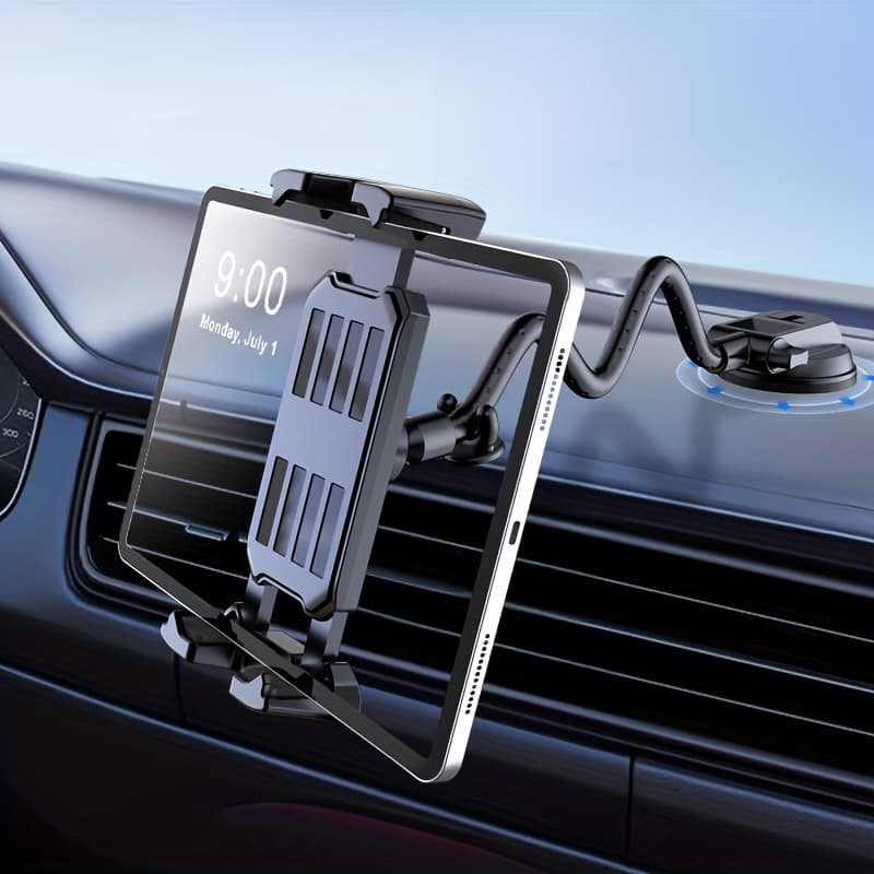 TEMU Car Tablet Car Phone Mount For Truck Holder Long Arm Extension Strong Suction Cup Mount For 4.7-14 Inch Tablet And Phone Holder