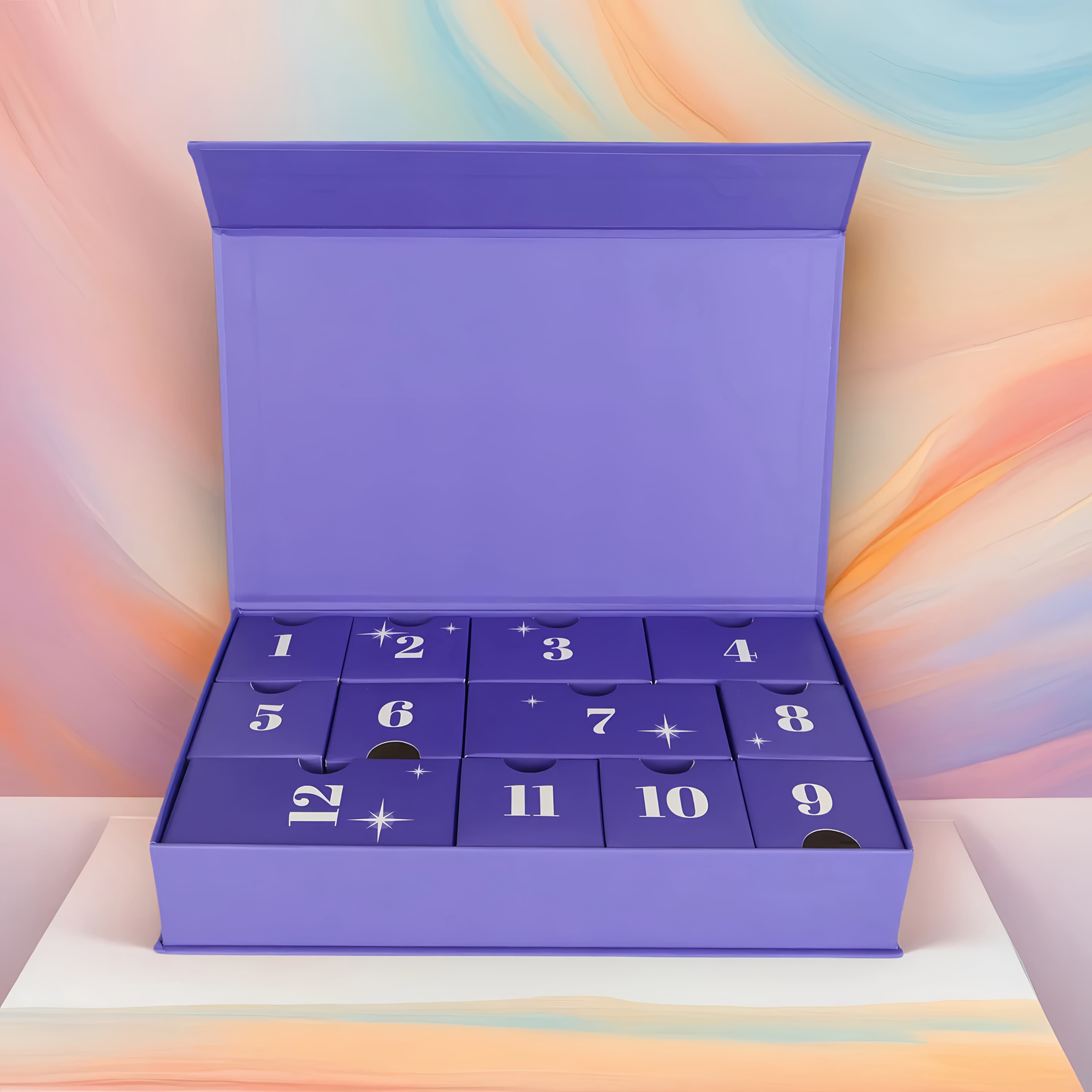 TEMU Gift For Her/him 12-day Christmas Countdown Advent Calendar - Reusable Set, Handmade Paper For Holiday Parties